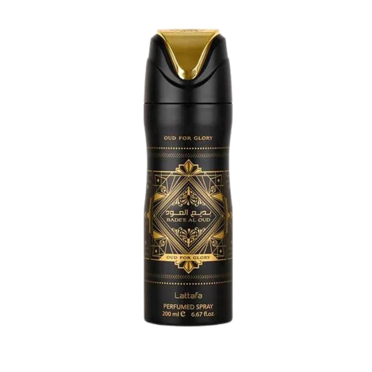Desodorante Lattafa Badee Al Oud For Glory 200 ml – aroma oriental masculino
