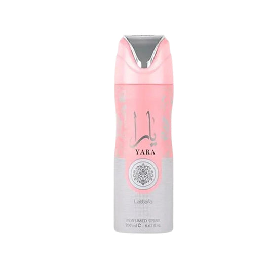 "Lattafa Yara Body Spray 200 ml – Body spray floral y afrutado para mujer."