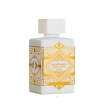 "Lattafa Honor & Glory 100 ml Edp – Perfume unisex amaderado y floral, para quienes buscan dejar su huella."