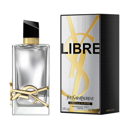 "Yves Saint Laurent Platine Absolu – Perfume femenino floral y amaderado con bergamota, rosa y sándalo."
