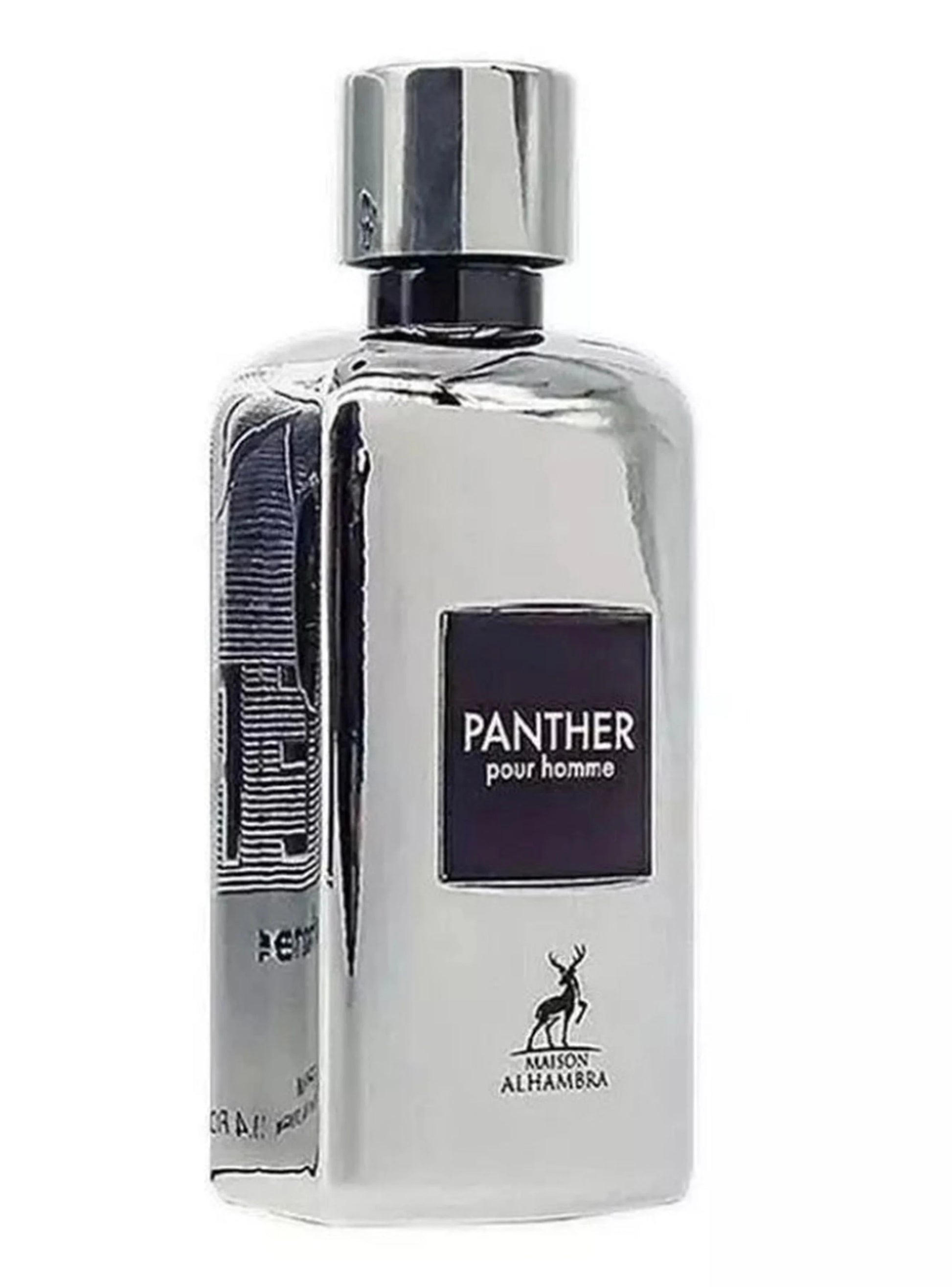 "Maison Alhambra Panther – Perfume masculino con notas de cuero, especias y madera."