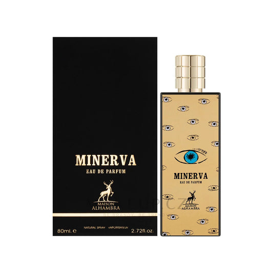 "Maison Alhambra Minerva – Perfume femenino floral con toques afrutados y amaderados."