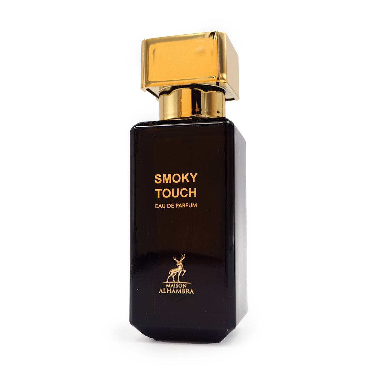 "Maison Alhambra Smoky Touch – Perfume amaderado y ahumado de alta sofisticación."