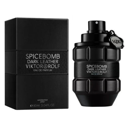 "Viktor & Rolf Dark Leather Parfum – Perfume masculino con notas de cuero y especias."