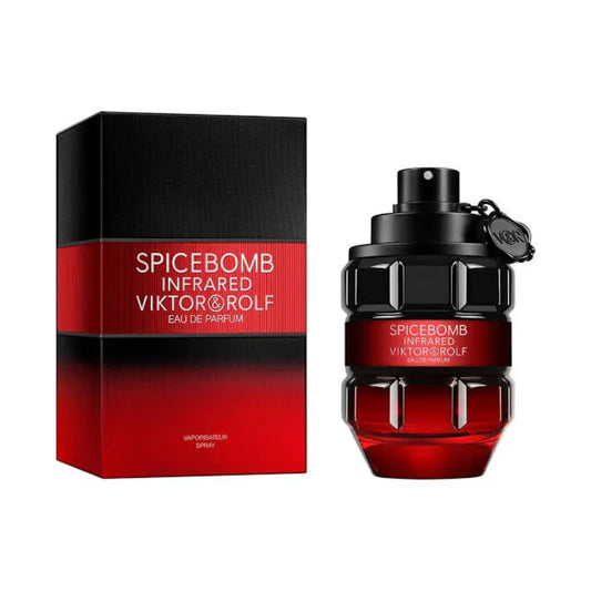 "Viktor & Rolf Spicebomb Infrared – Perfume masculino especiado con toques de canela y madera."