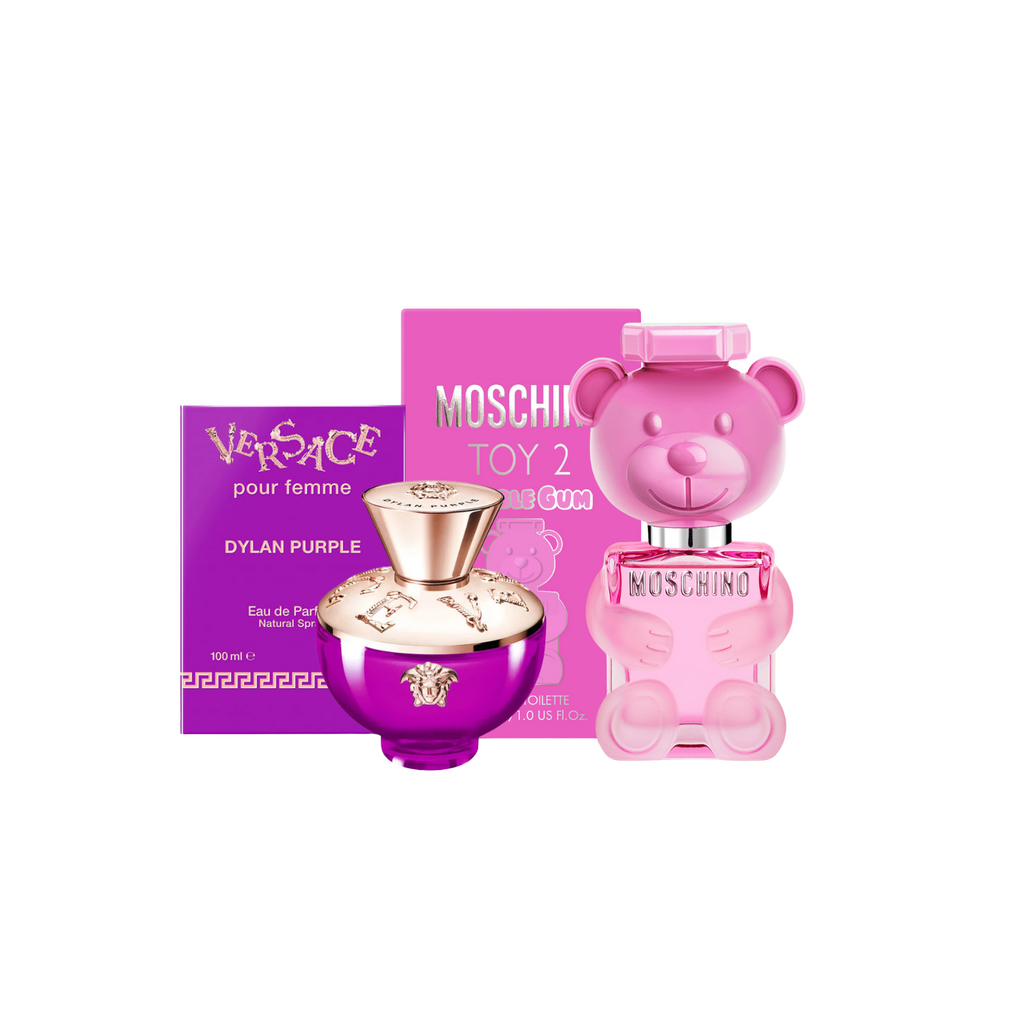 Pack Moschino Toy 2 Bubble Gum + Versace Dylan Purple