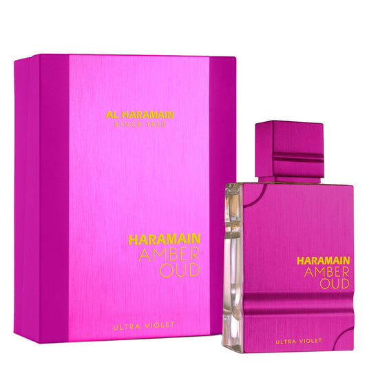 "Perfume Al Haramain Ultra Violet 60 ml – Aroma floral frutal femenino."