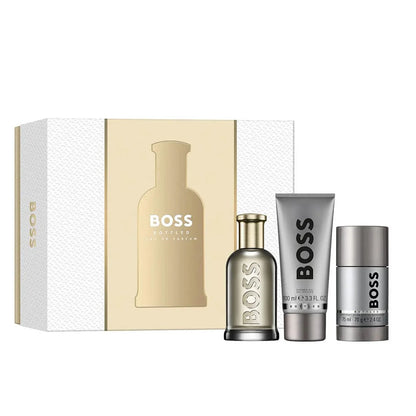 "Set Hugo Boss Bottled 100 ml + 75 ml – Perfume masculino elegante y atemporal."
