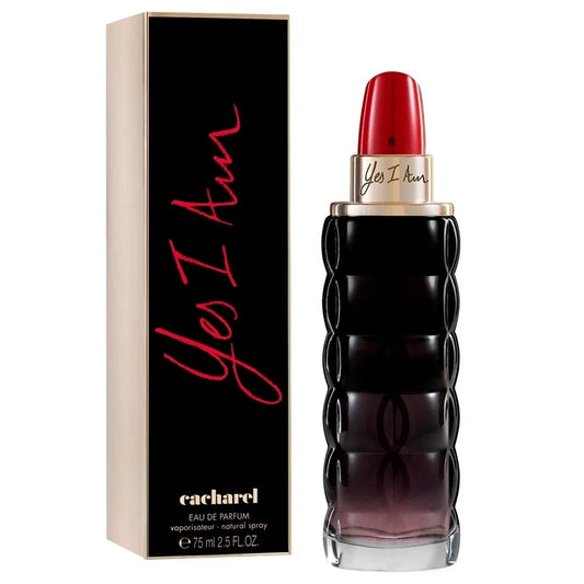 "Perfume Cacharel Yes I Am 75 ml EdP para mujer, fragancia floral oriental con frambuesa, jazmín y vainilla – Fragantik"