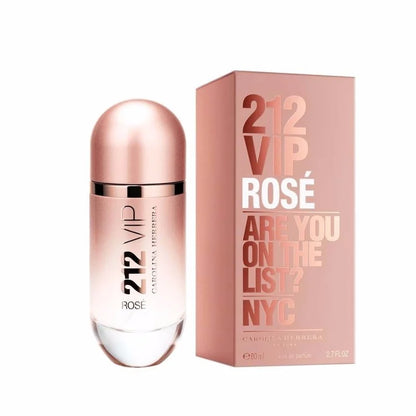 "Perfume Carolina Herrera 212 VIP Rosé 80 ml EdP para mujer, fragancia floral afrutada con champagne rosado, flor de durazno y almizcle – Fragantik"