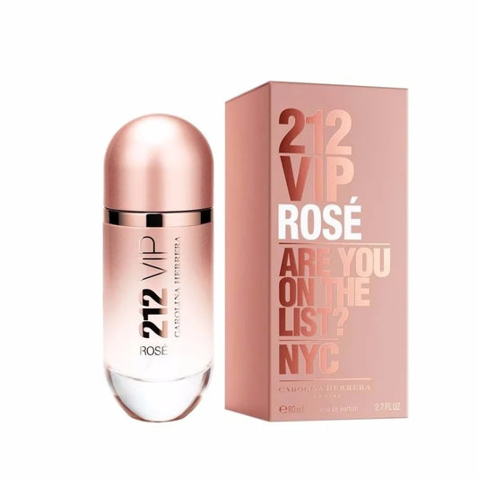 "Perfume Carolina Herrera 212 VIP Rosé 80 ml EdP para mujer, fragancia floral afrutada con champagne rosado, flor de durazno y almizcle – Fragantik"