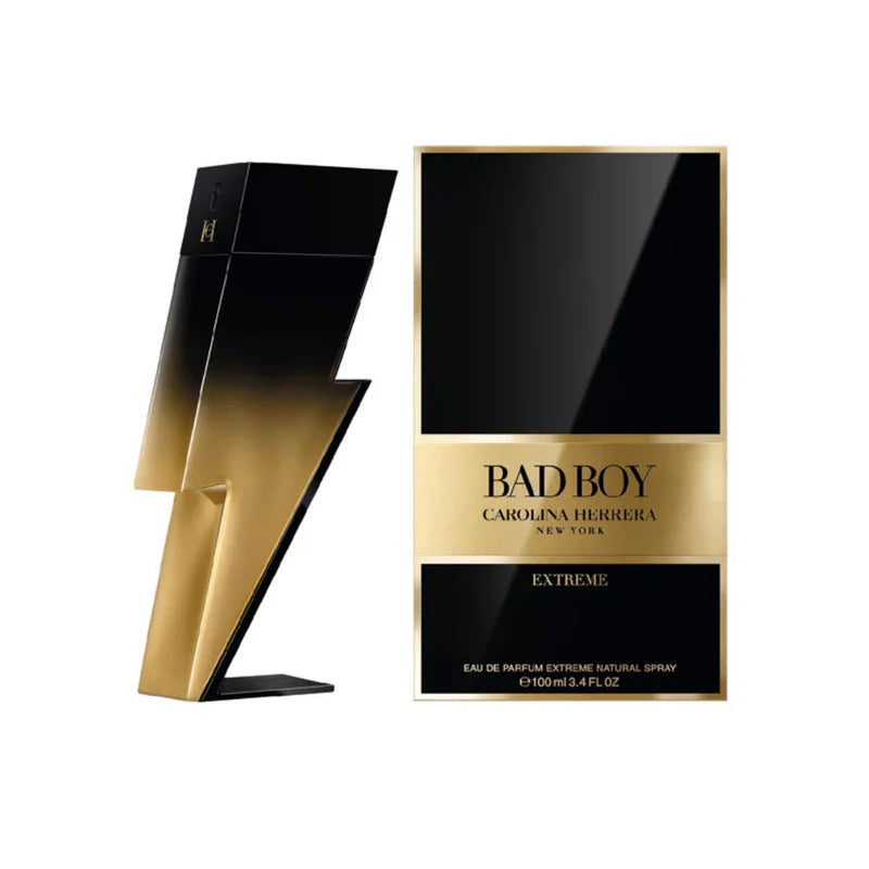 "Perfume Bad Boy Extreme EDP 100 ml de Carolina Herrera para hombre, fragancia oriental amaderada con jengibre, cacao y haba tonka – Fragantik"