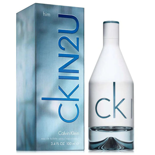 "Calvin Klein CK IN2U 100 ml – Perfume masculino fresco y moderno."