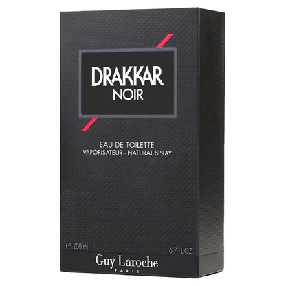"Perfume Drakkar Noir 200 ml Edt para hombre, fragancia aromática fougère con limón, enebro y musgo de roble – Fragantik"