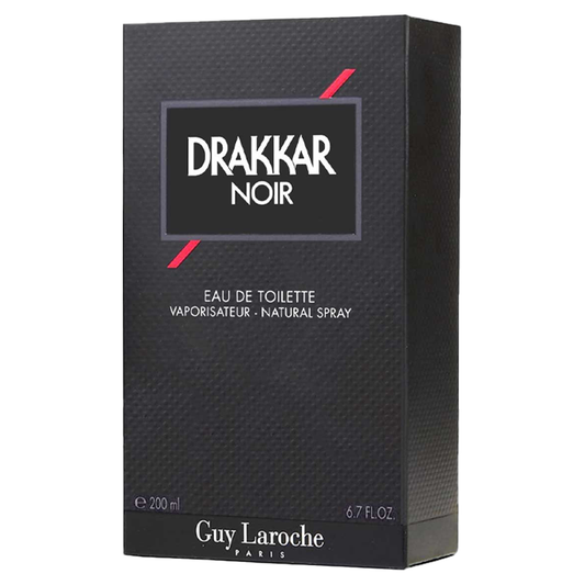 "Perfume Drakkar Noir 200 ml Edt para hombre, fragancia aromática fougère con limón, enebro y musgo de roble – Fragantik"