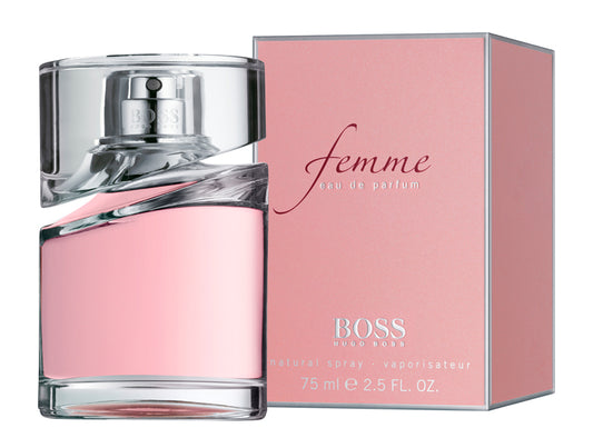"Perfume Hugo Boss Femme 75 ml Edp para Mujer – Fragancia floral y sofisticada para mujeres elegantes."