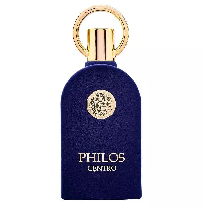 "Maison Alhambra Philos Centro 100 ml – Perfume con notas de bergamota, lavanda y sándalo."