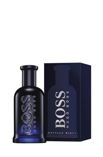 "Perfume Hugo Boss Bottled Night 100 ml Edt para Hombre – Fragancia amaderada y aromática con un toque seductor."