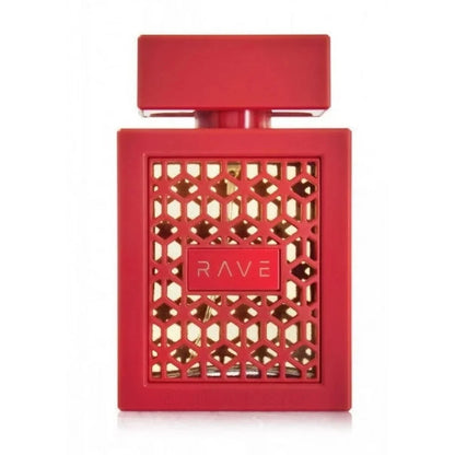 "Lattafa Rave Now Rouge 100 ml Edp – Perfume femenino floral y amaderado, intenso y cautivador."