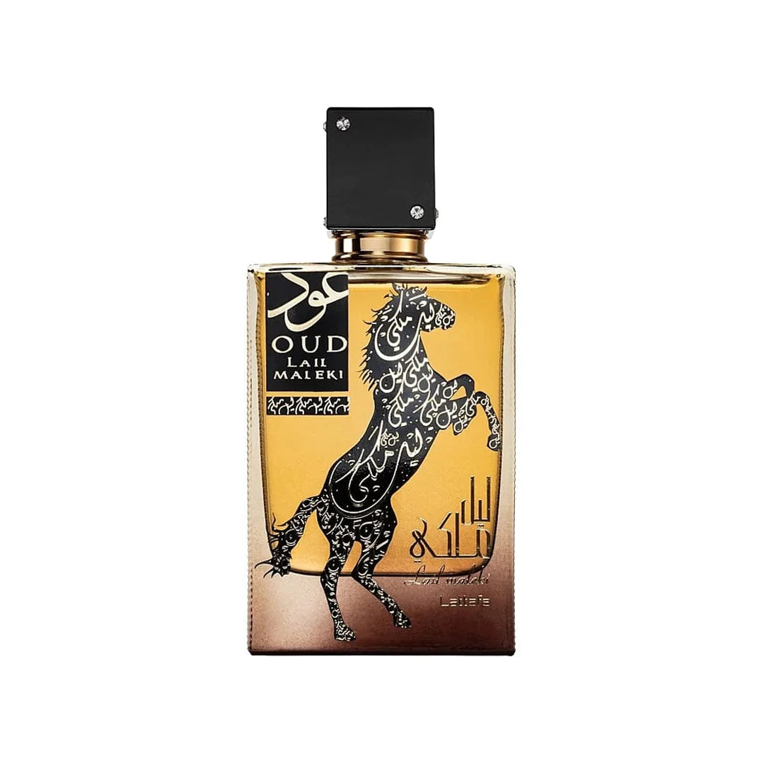 "Lattafa Oud Lail Maleki 100 ml Edp – Perfume masculino con oud y ámbar para un impacto inolvidable."