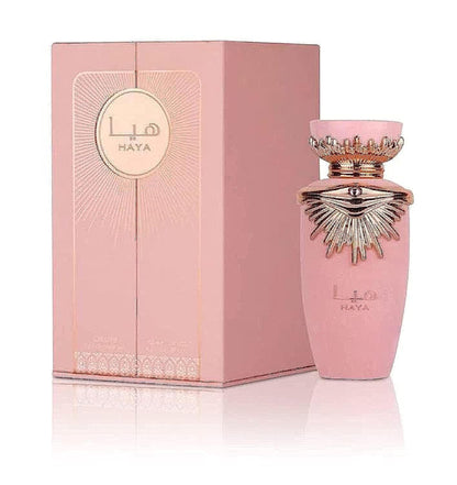 "Lattafa Haya 100 ml Edp – Perfume femenino fresco y especiado."
