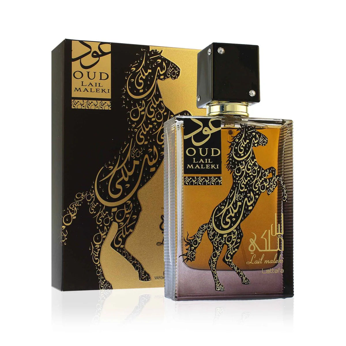 "Lattafa Oud Lail Maleki 100 ml Edp – Perfume masculino con oud y ámbar para un impacto inolvidable."