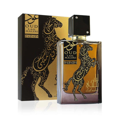 "Lattafa Oud Lail Maleki 100 ml Edp – Perfume masculino con oud y ámbar para un impacto inolvidable."