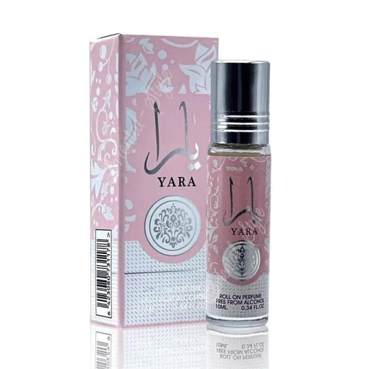 "Lattafa Yara Roll On 10 ml Edp – Perfume femenino en formato portátil."