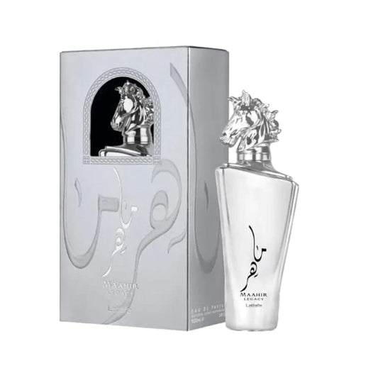 "Lattafa Maahir Legacy 100 ml Edp – Perfume masculino elegante y sofisticado."