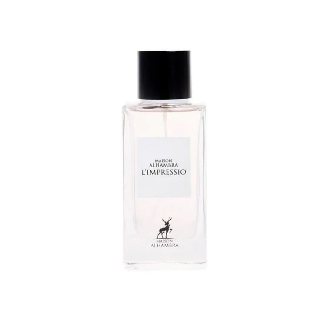 "Maison Alhambra L’Impressio Pour Femme 100 ml – Perfume floral y elegante."