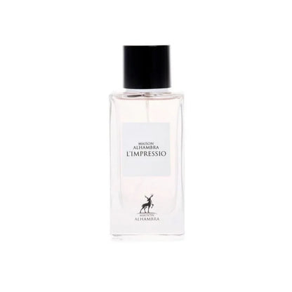 "Maison Alhambra L’Impressio Pour Femme 100 ml – Perfume floral y elegante."