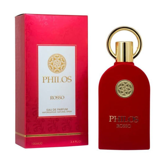 "Lattafa Alhambra Philos Rosso 100 ml Edp – Perfume unisex intenso y sofisticado."