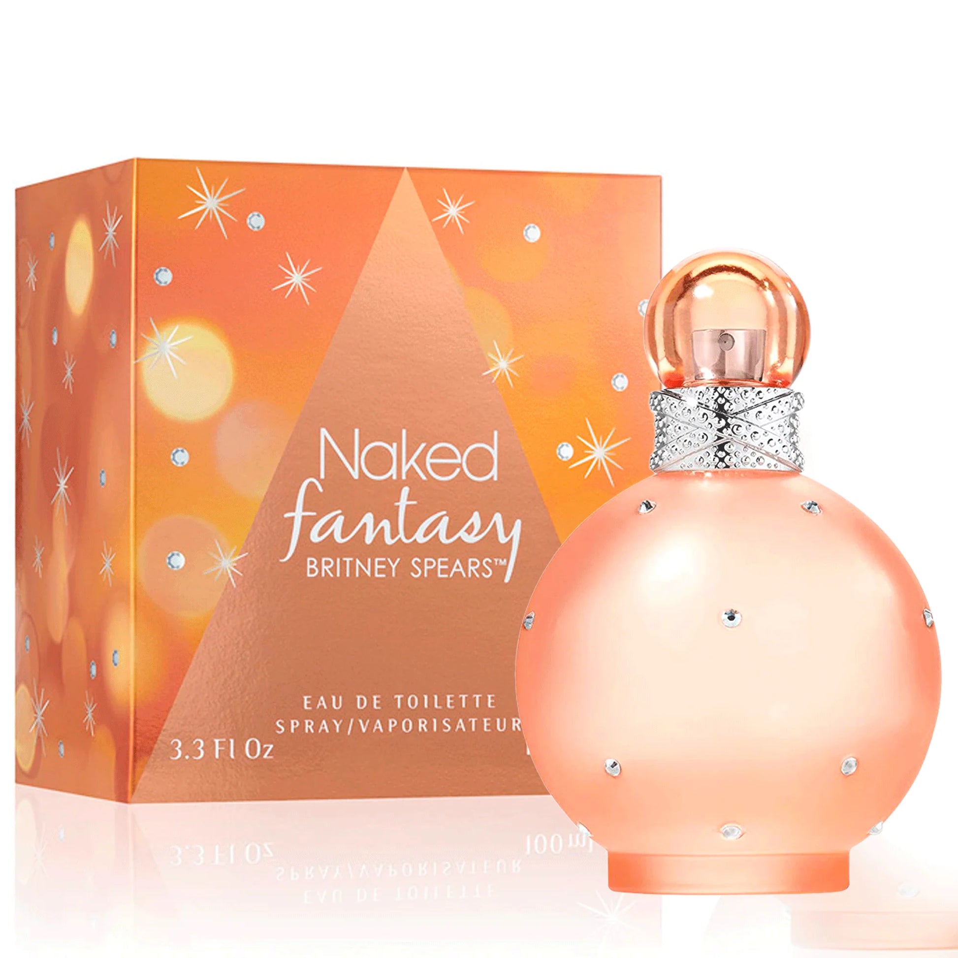 "Perfume Britney Spears Naked Fantasy 100 ml EdT para mujer, fragancia floral frutal gourmand con manzana, azahar y vainilla – Fragantik"