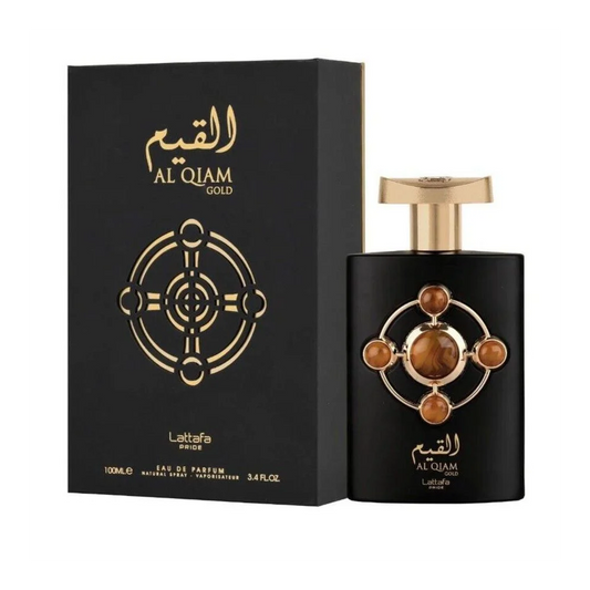 "Lattafa Al Qiam Silver Gold 100 ml Edp – Perfume masculino distinguido y envolvente."