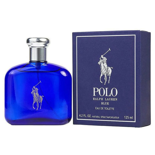 "Polo Blue de Ralph Lauren – Perfume masculino fresco con notas acuáticas y cítricas."
