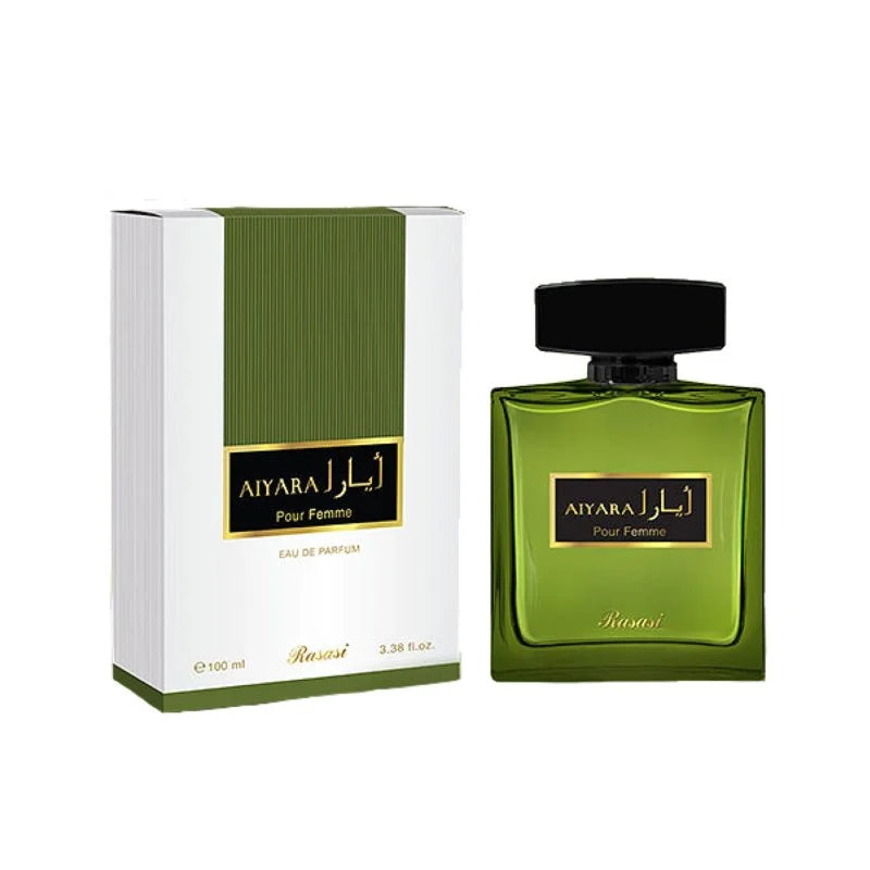 "Rasasi Aiyara for Women – Perfume femenino fresco y elegante."