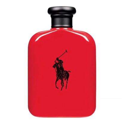"Polo Red de Ralph Lauren – Perfume masculino intenso con notas especiadas y amaderadas."