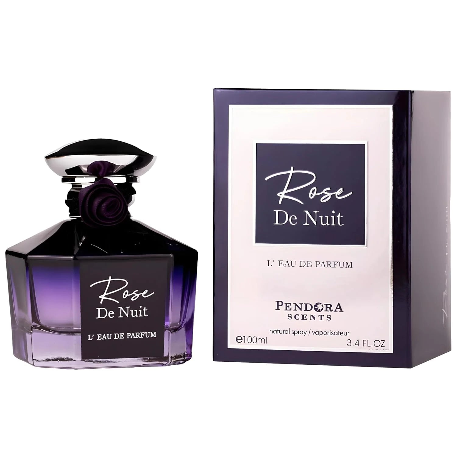 "Pendora Scents Rose Nuit – Perfume floral y misterioso."