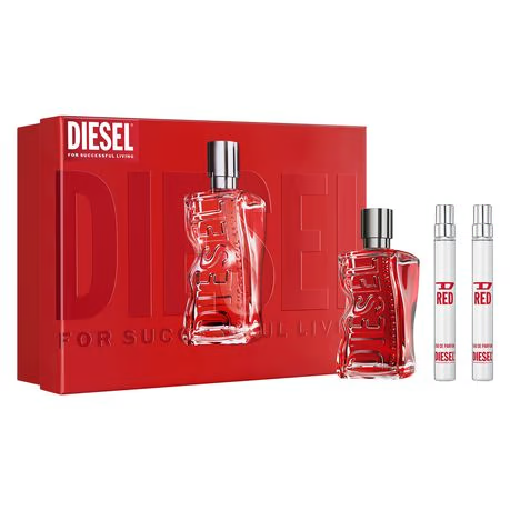 "Diesel Red Set 100 ml + 2 x 10 ml Edp – Perfume masculino vibrante y seductor."