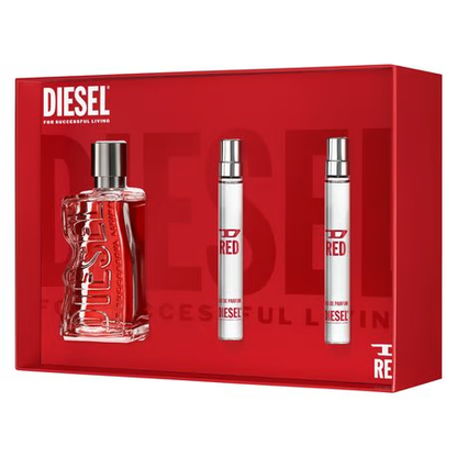 "Diesel Red Set 100 ml + 2 x 10 ml Edp – Perfume masculino vibrante y seductor."