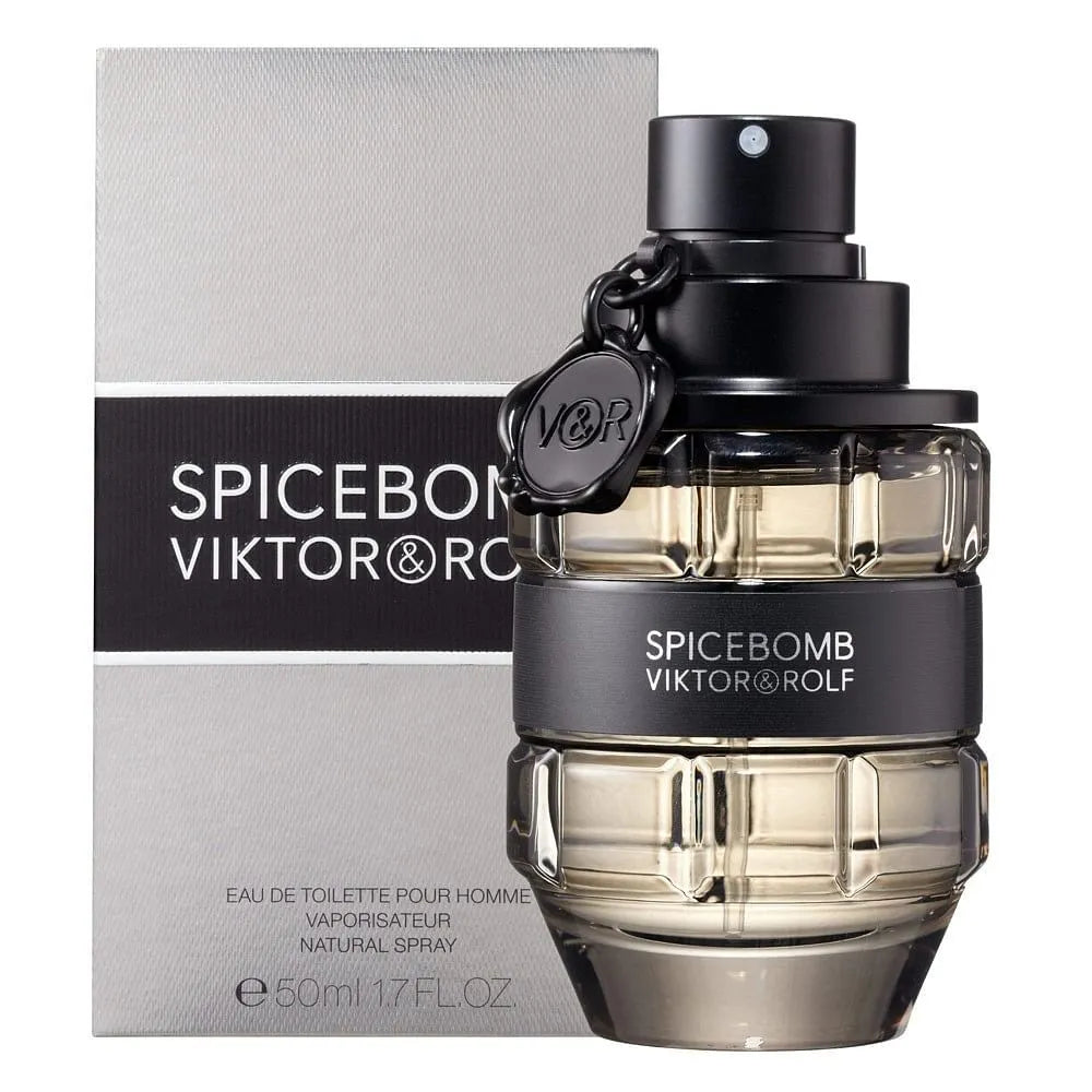"Viktor & Rolf Spicebomb – Perfume masculino especiado y audaz."