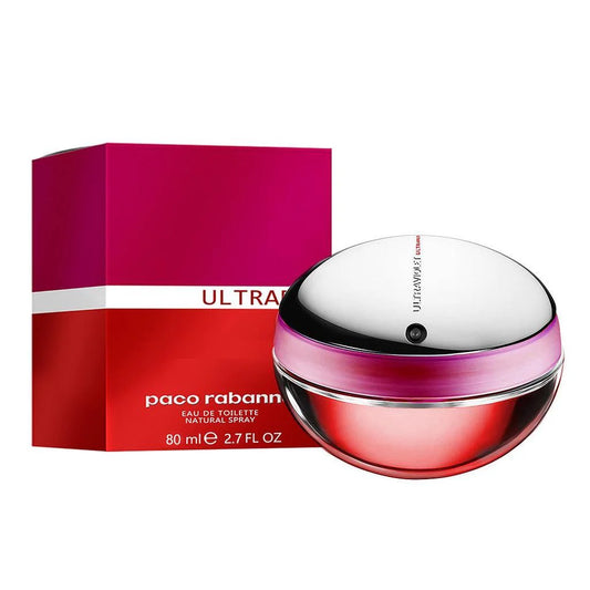 "Paco Rabanne Ultra Red Woman – Perfume femenino frutal y gourmand."