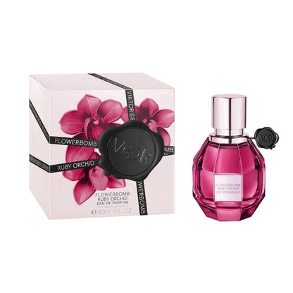 "Viktor & Rolf Flowerbomb Ruby Orchid – Perfume femenino floral y afrutado."